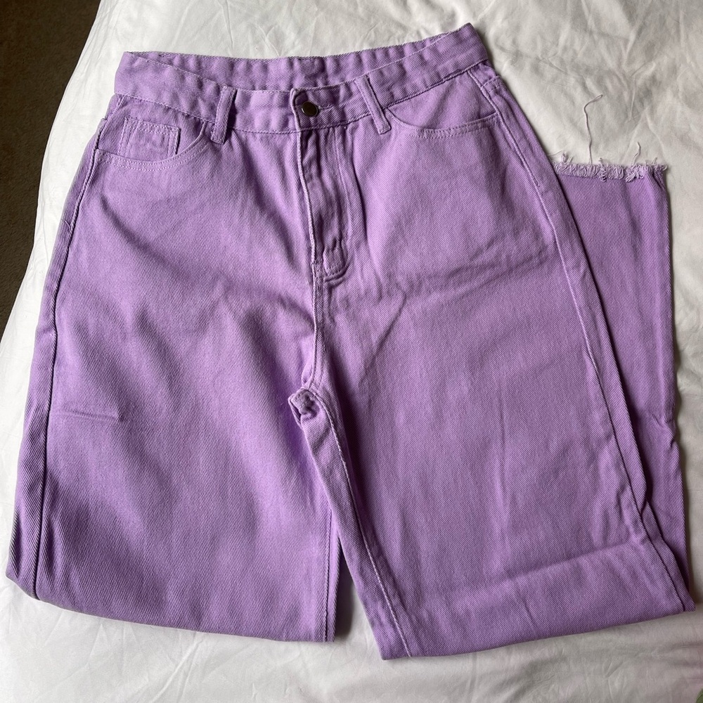 Purple Flared Jeans